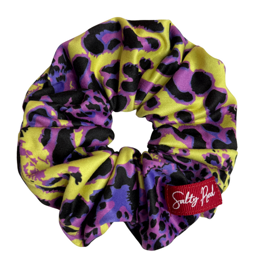 Scrunchie - Purple and Yellow Animal Print