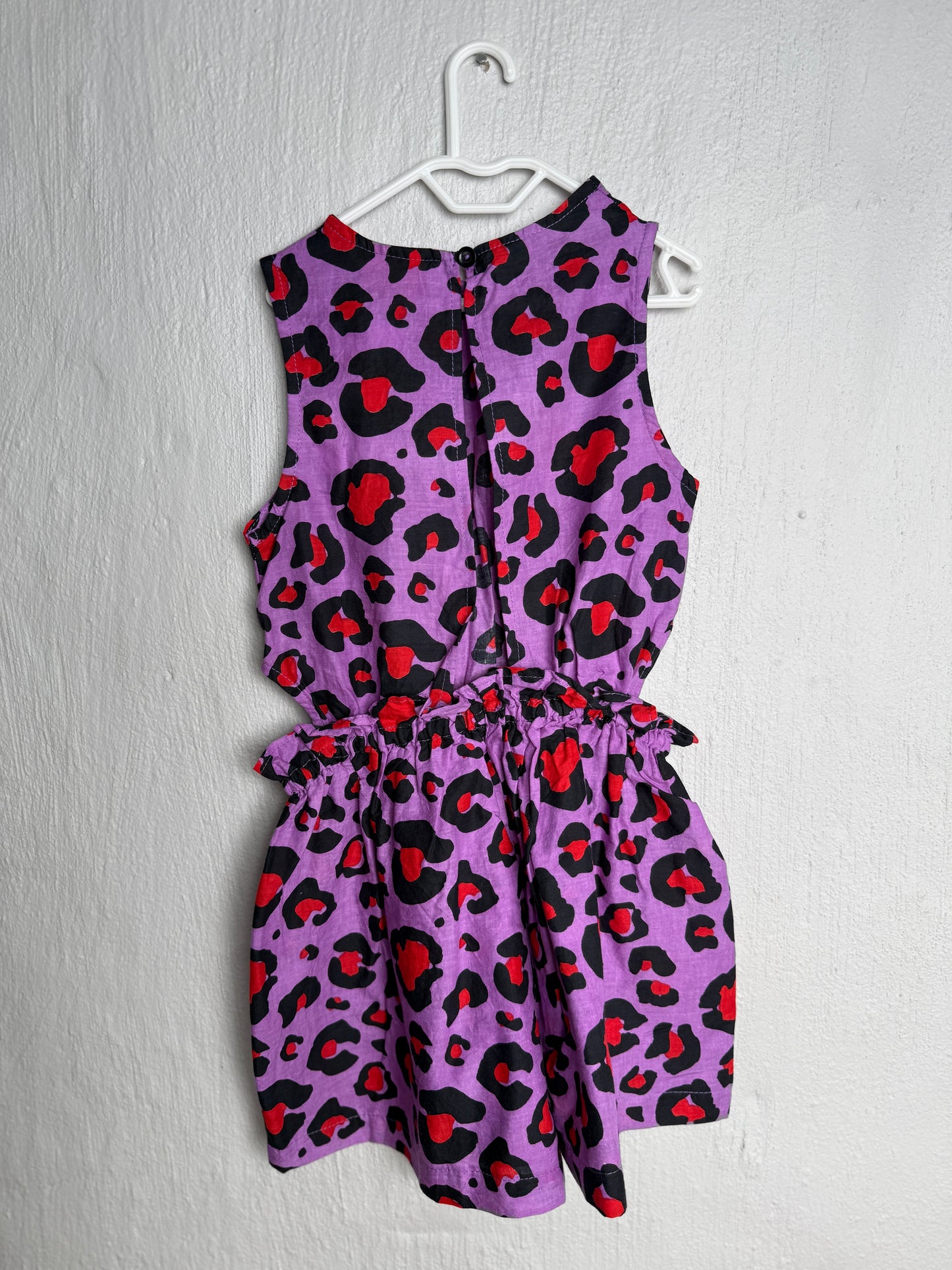 Girls Playsuit - Purple and Red