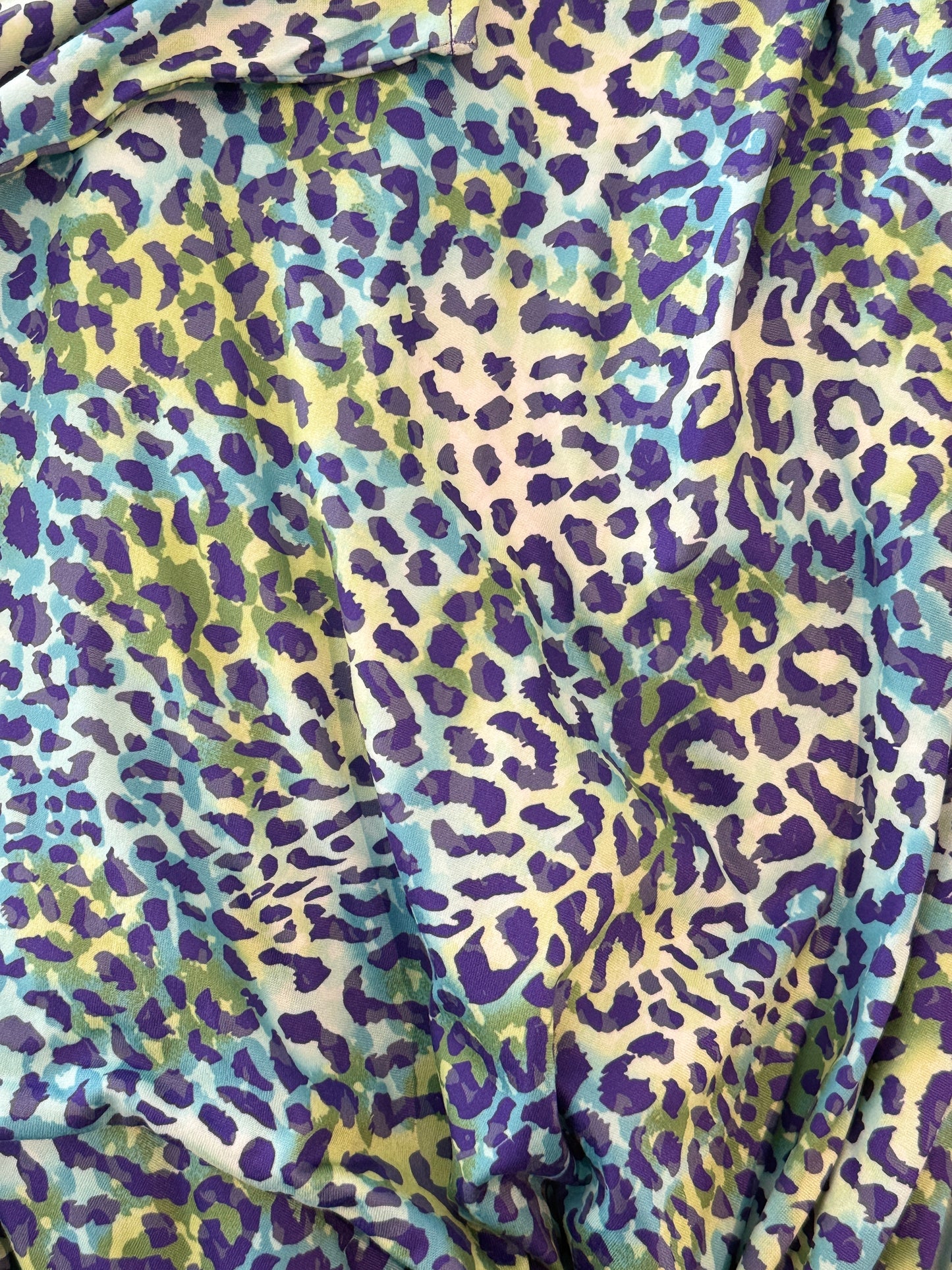 Girls Jumpsuit - Vibrant Aqua Animal Print