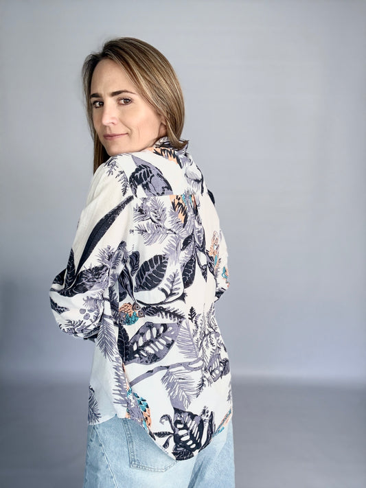 Ladies Shirt - White Owls