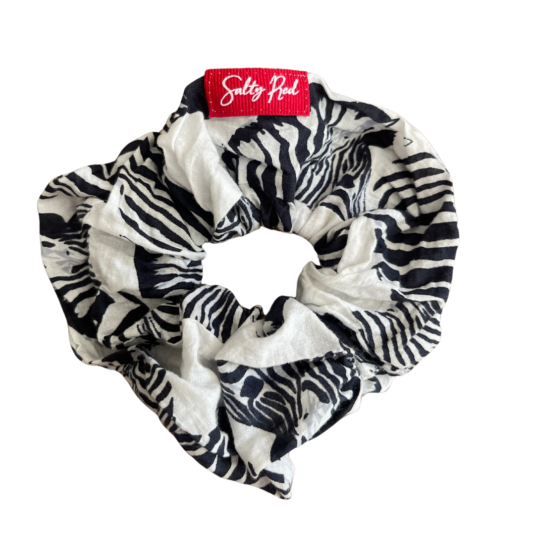 Scrunchie - Black Zebra