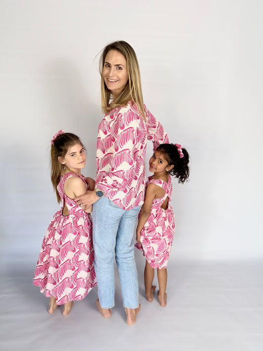 Ladies Shirt - Pink Zebra