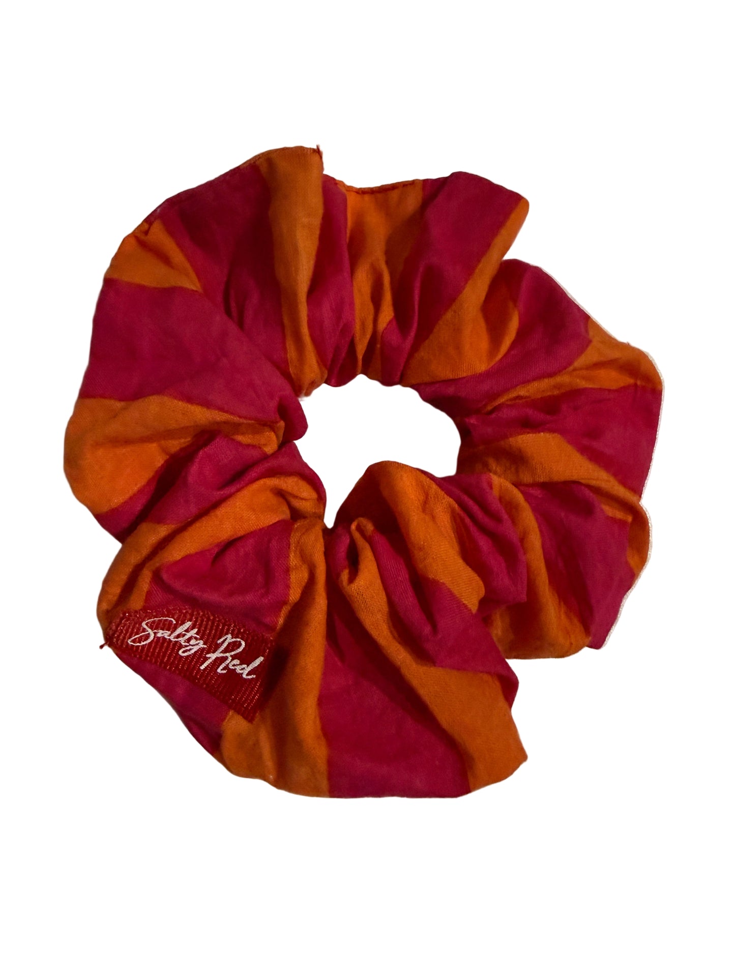 Scrunchie - Pink and Orange Stripe