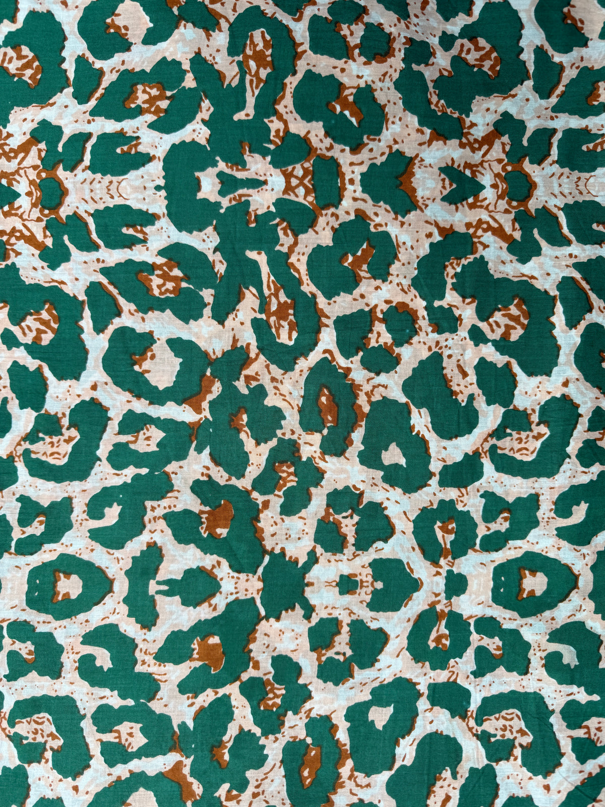 Ladies Sleeveless Dress - Green Animal Print