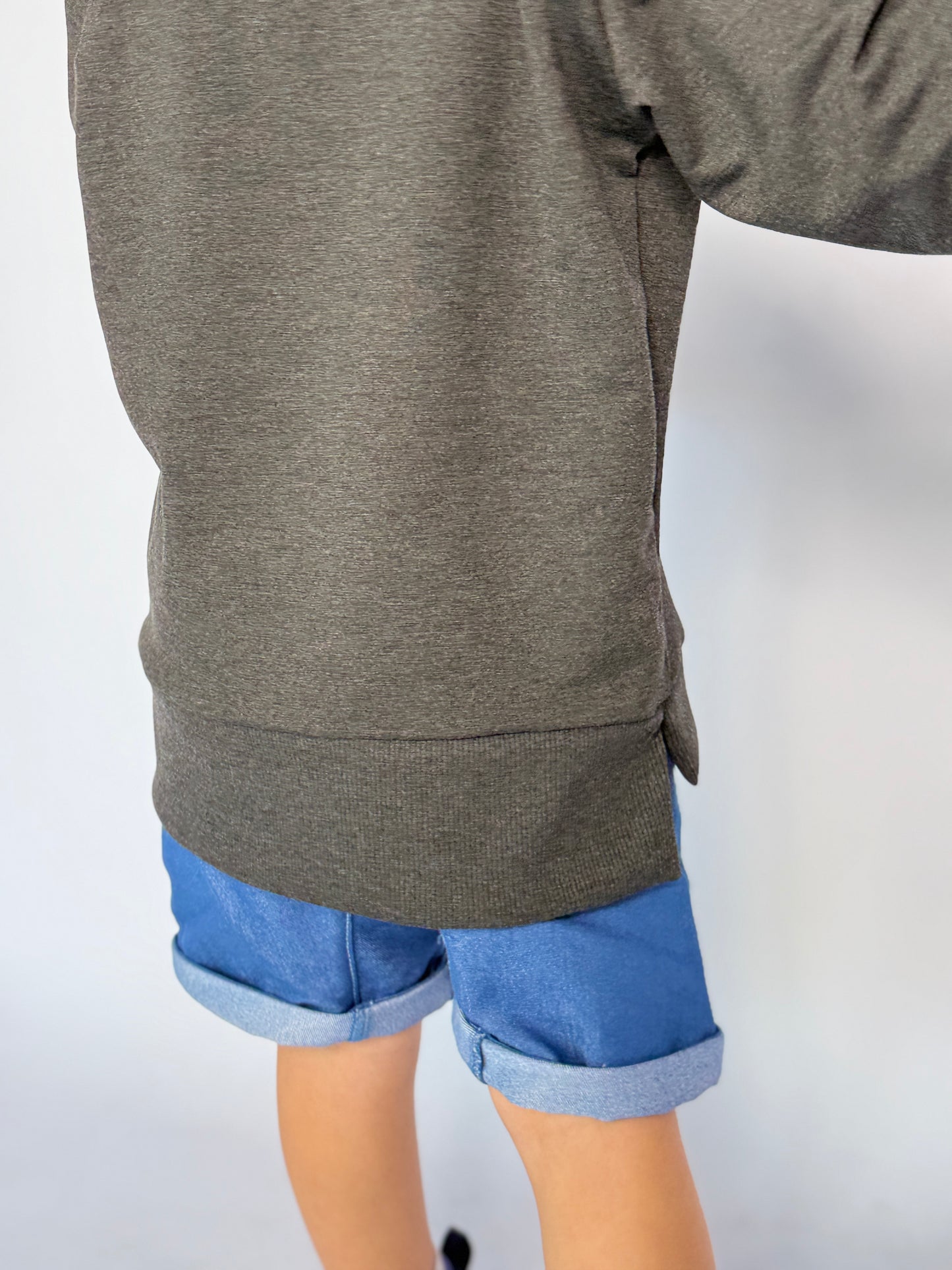 Boys Tracky Top - Charcoal