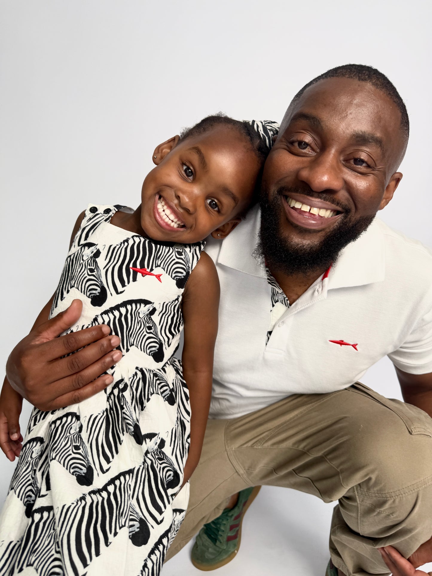 Mens Golfer - White - Black Zebra Insert