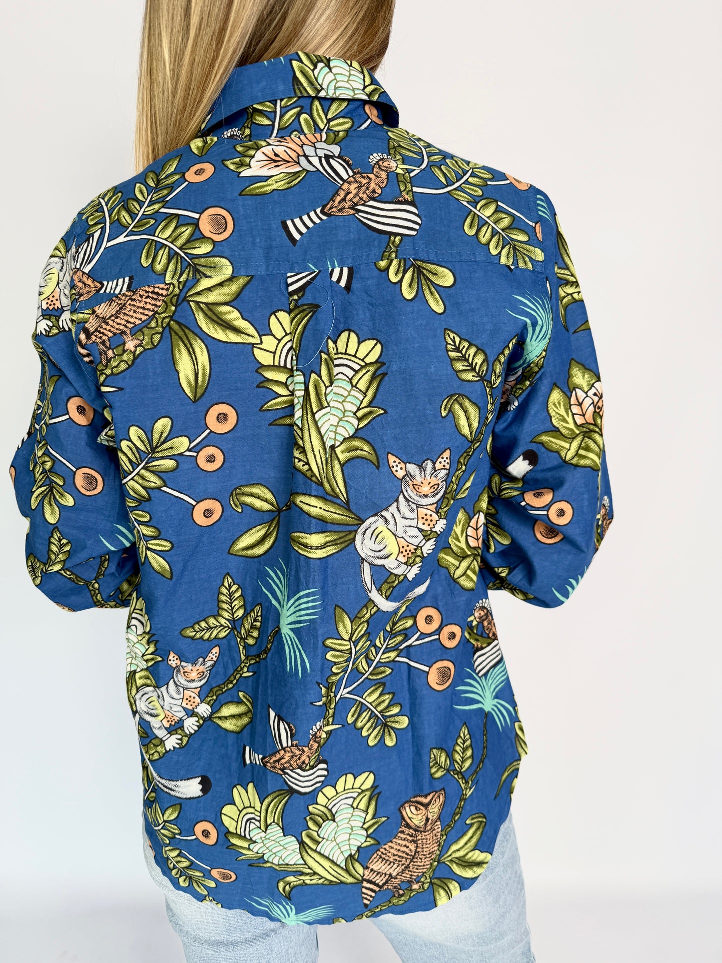 Ladies Shirt - Blue Bird Party