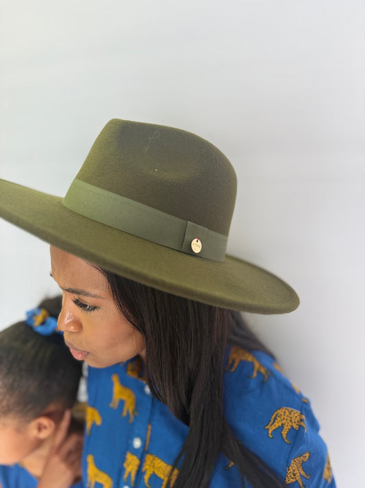 Unisex - Fedora Woolen Hat - Sage