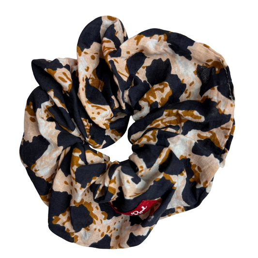 Scrunchie - Navy Animal Print