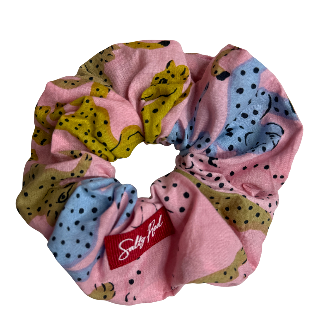 Scrunchie - Cheetah on Blush