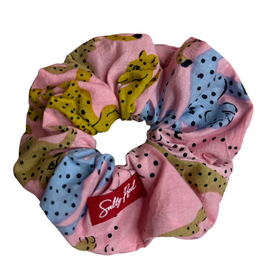 Scrunchie - Cheetah on Blush