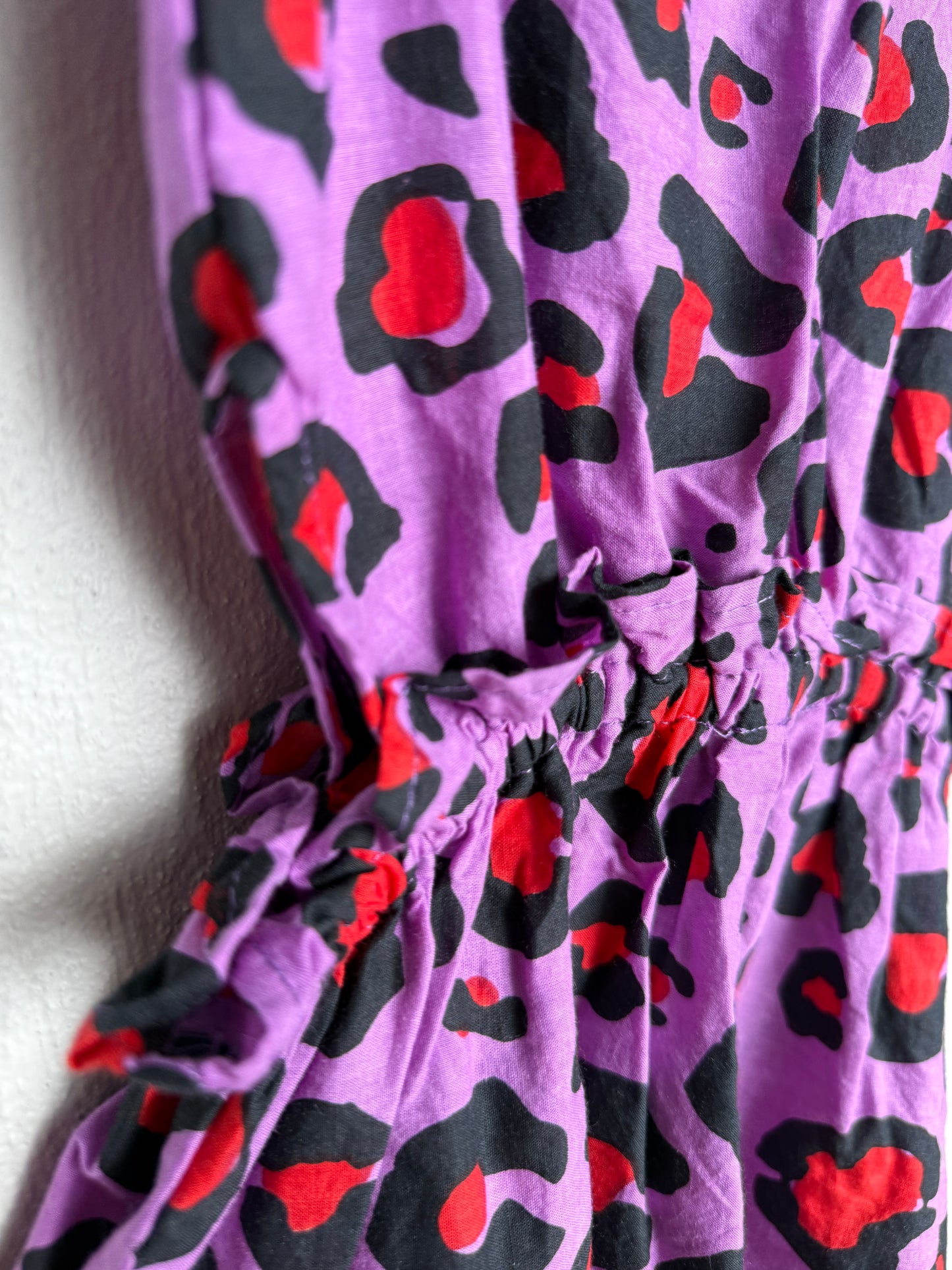 Girls Playsuit - Purple and Red