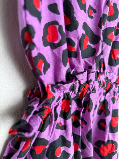 Girls Playsuit - Purple and Red