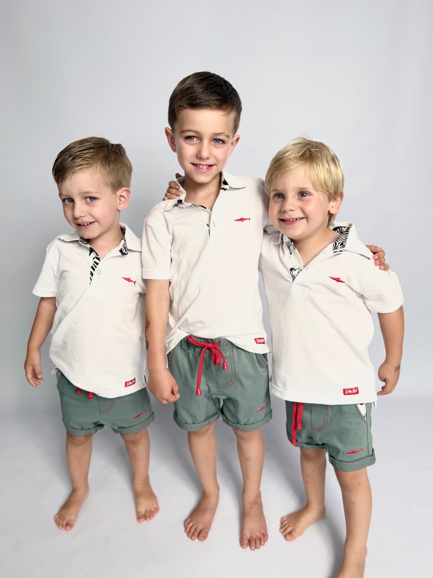 Boys Smart Shorts - Sage - Black Zebra Insert