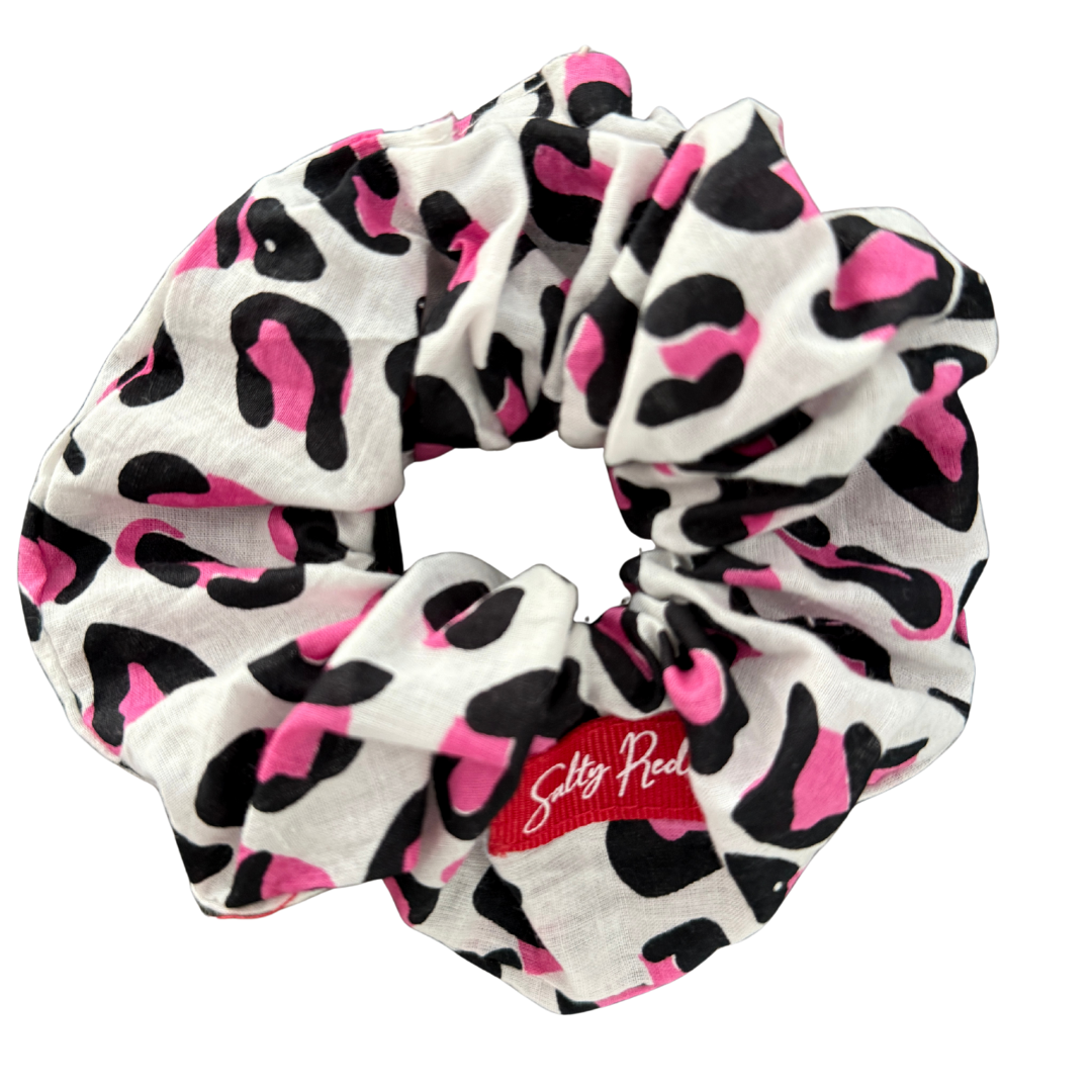 Scrunchie - White and Pink
