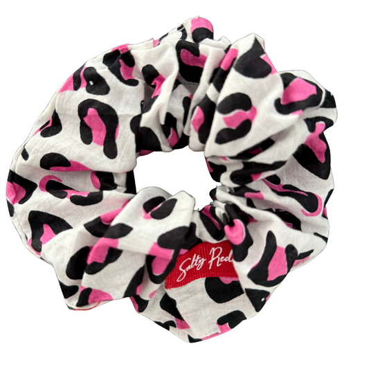 Scrunchie - White and Pink