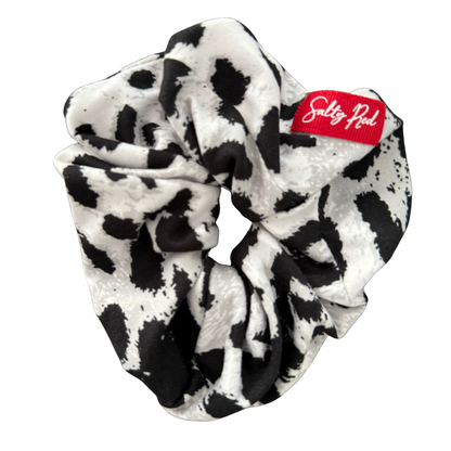 Scrunchie - Black and White Animal Print