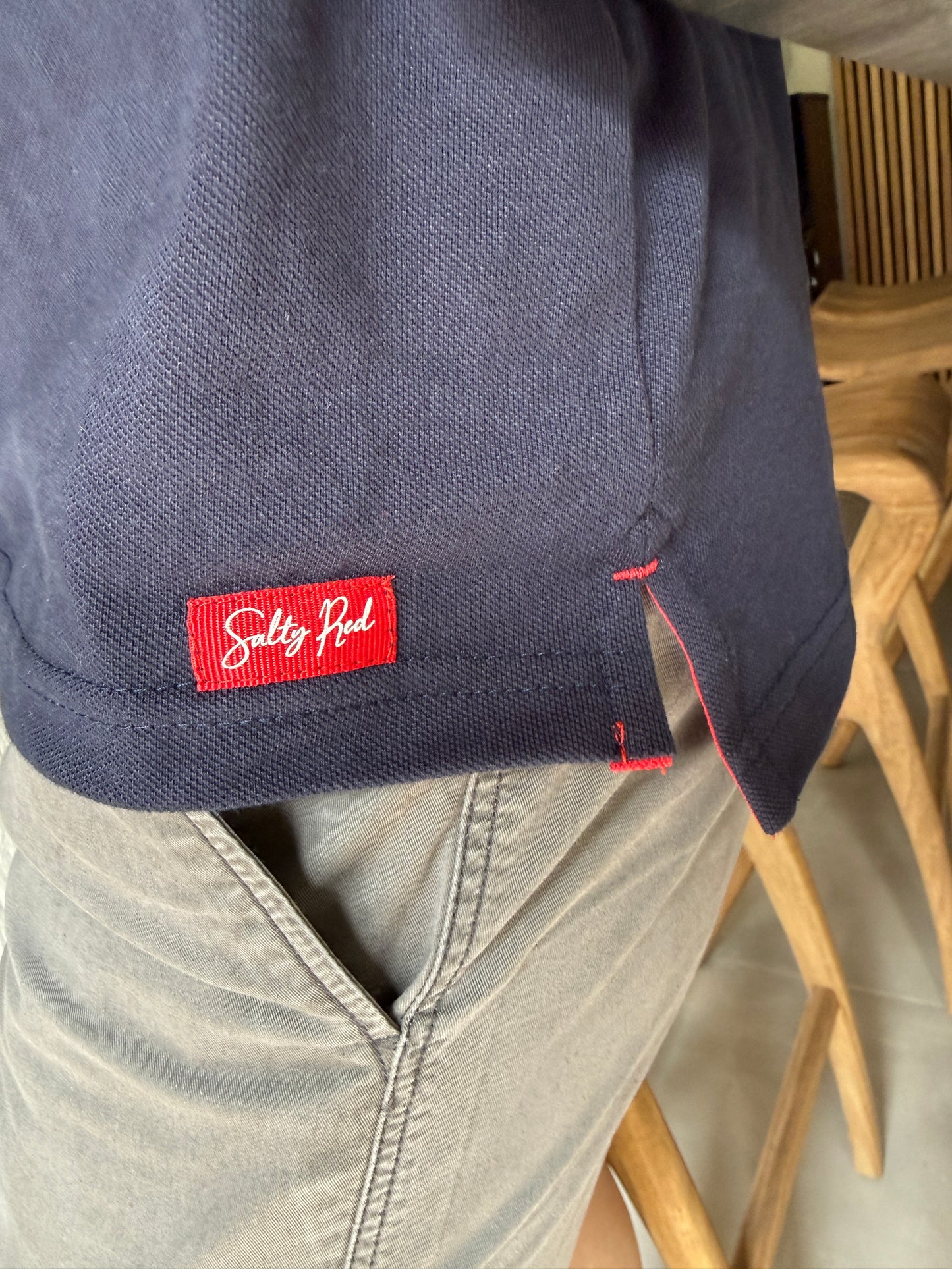 Mens Golfer - Navy - Royal Blue w Orange Leopards Insert