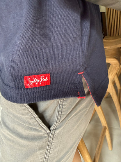 Mens Golfer - Navy - Royal Blue w Orange Leopards Insert