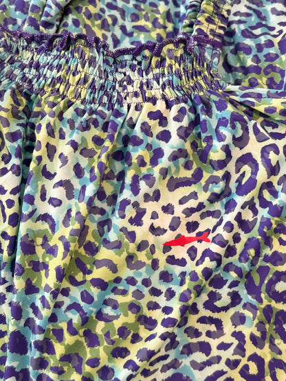 Girls Jumpsuit - Vibrant Aqua Animal Print