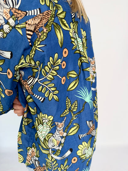 Ladies Shirt - Blue Bird Party