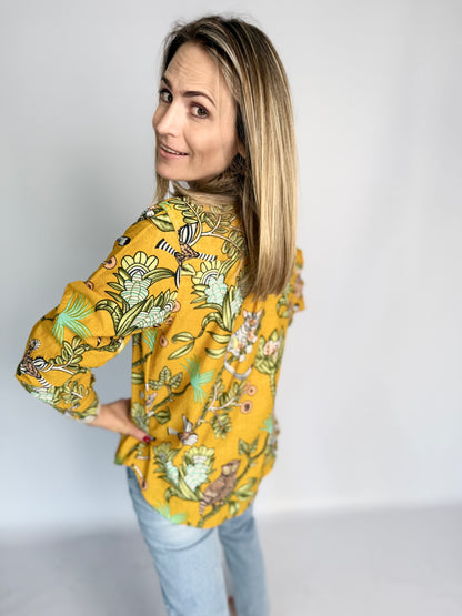 Ladies Shirt - Yellow Bird Party