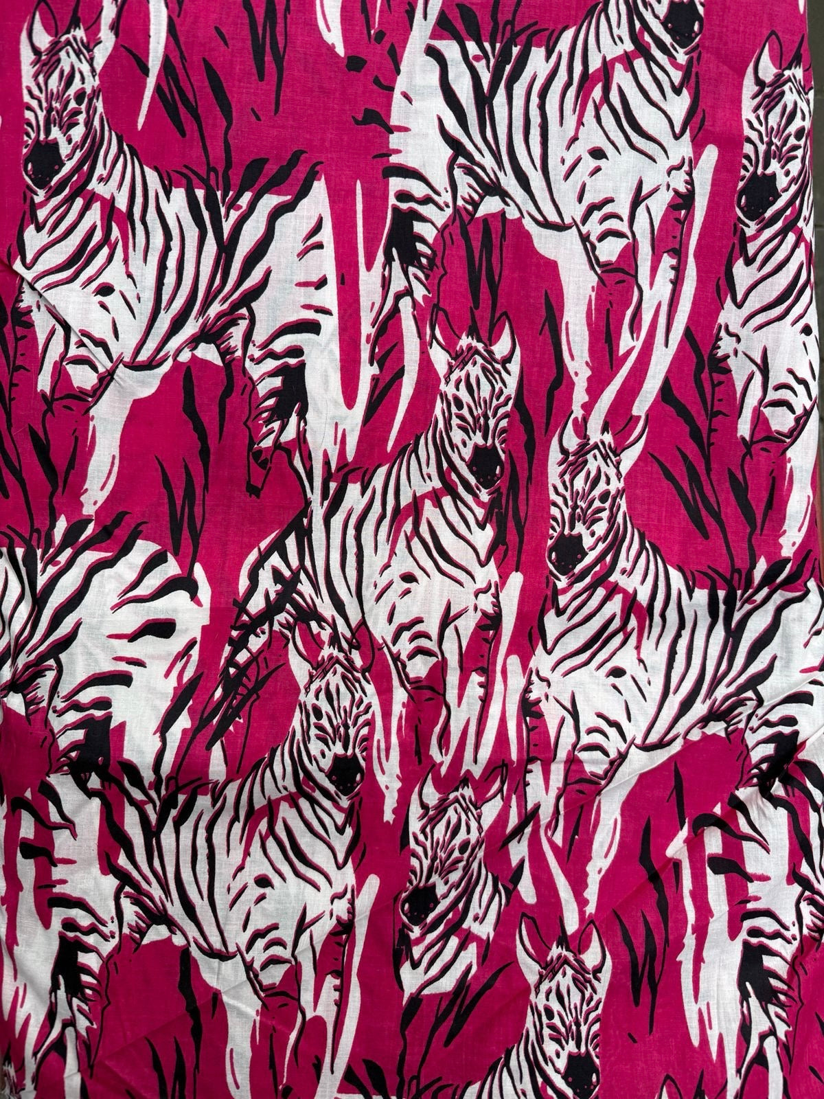 Girls Swirly Dress - Pink and Black Zebra