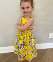 The Angelfish Dress - Yellow Tropical