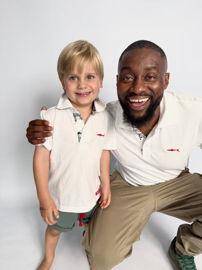 Mens Golfer - White - Black Zebra Insert