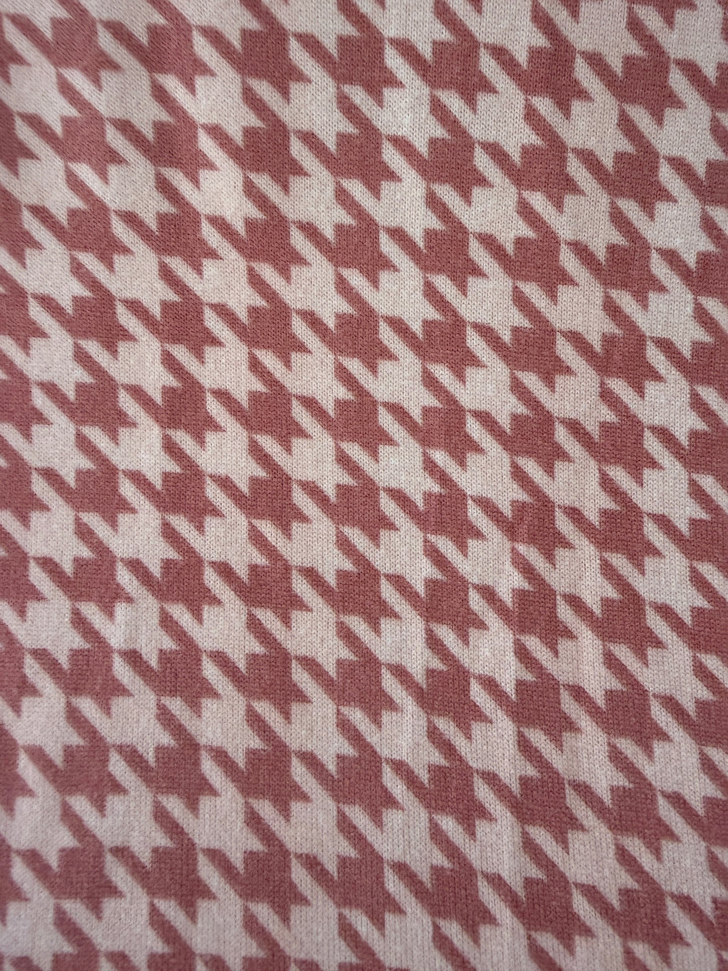 Girls Jumpsuit - Pink and White Houndstooth