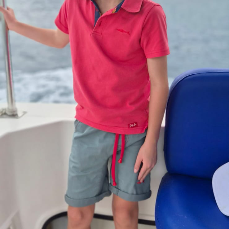 Boys Smart Shorts - Sage - Black Zebra Insert