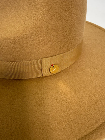 Unisex - Fedora Woolen Hat - Camel