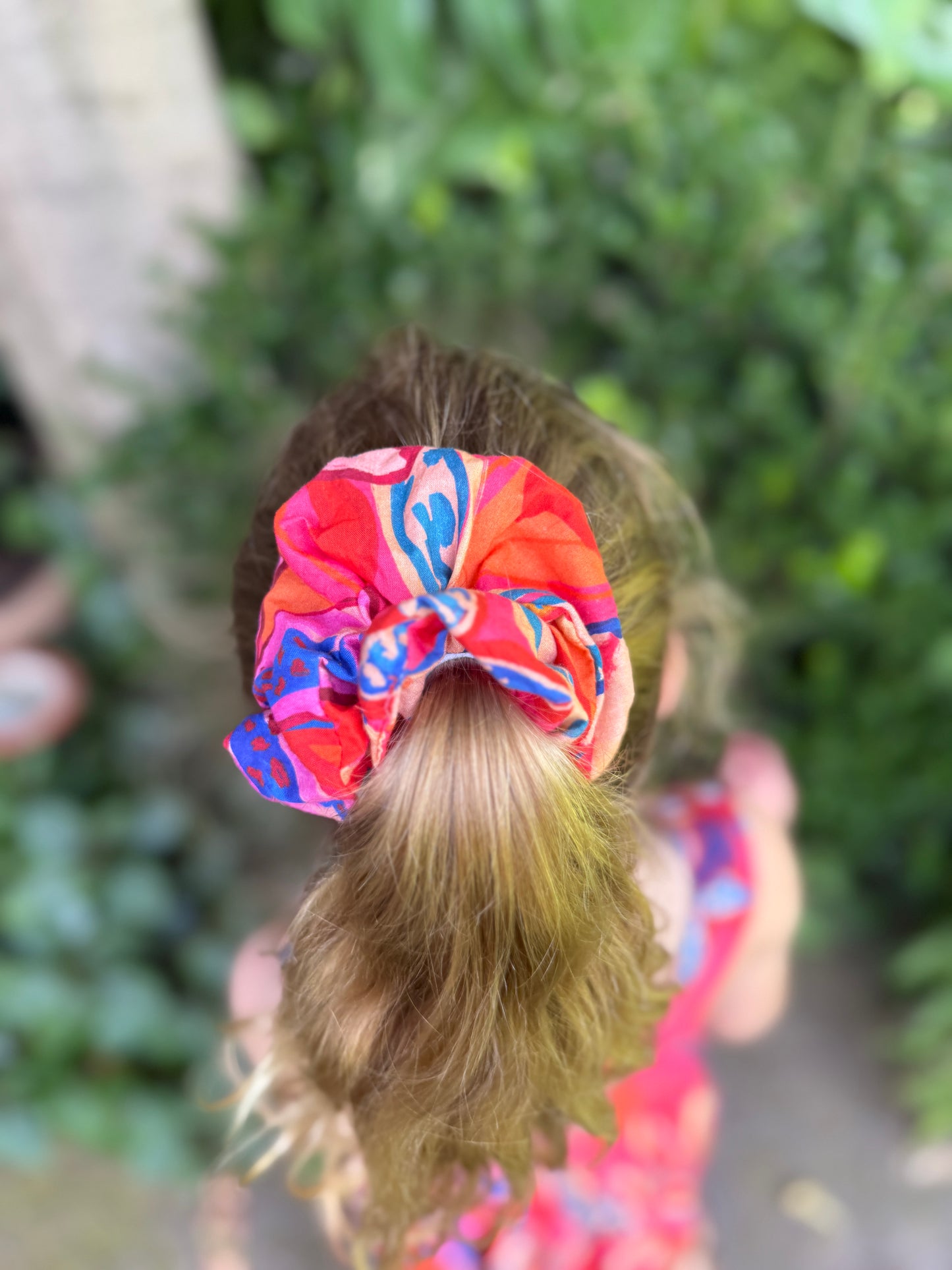 Girls Criss Cross back Dress - Pink Floral