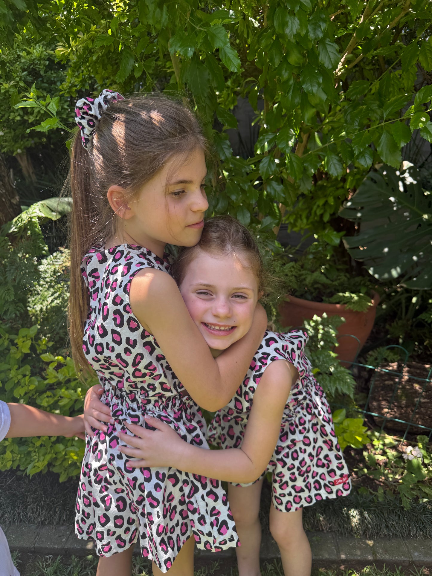 Girls Playsuit - White and Pink