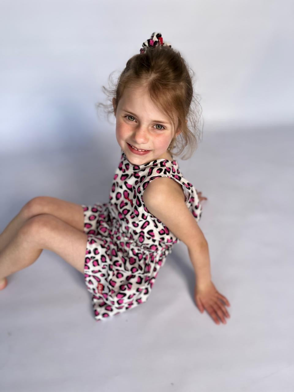 Girls Playsuit - White and Pink