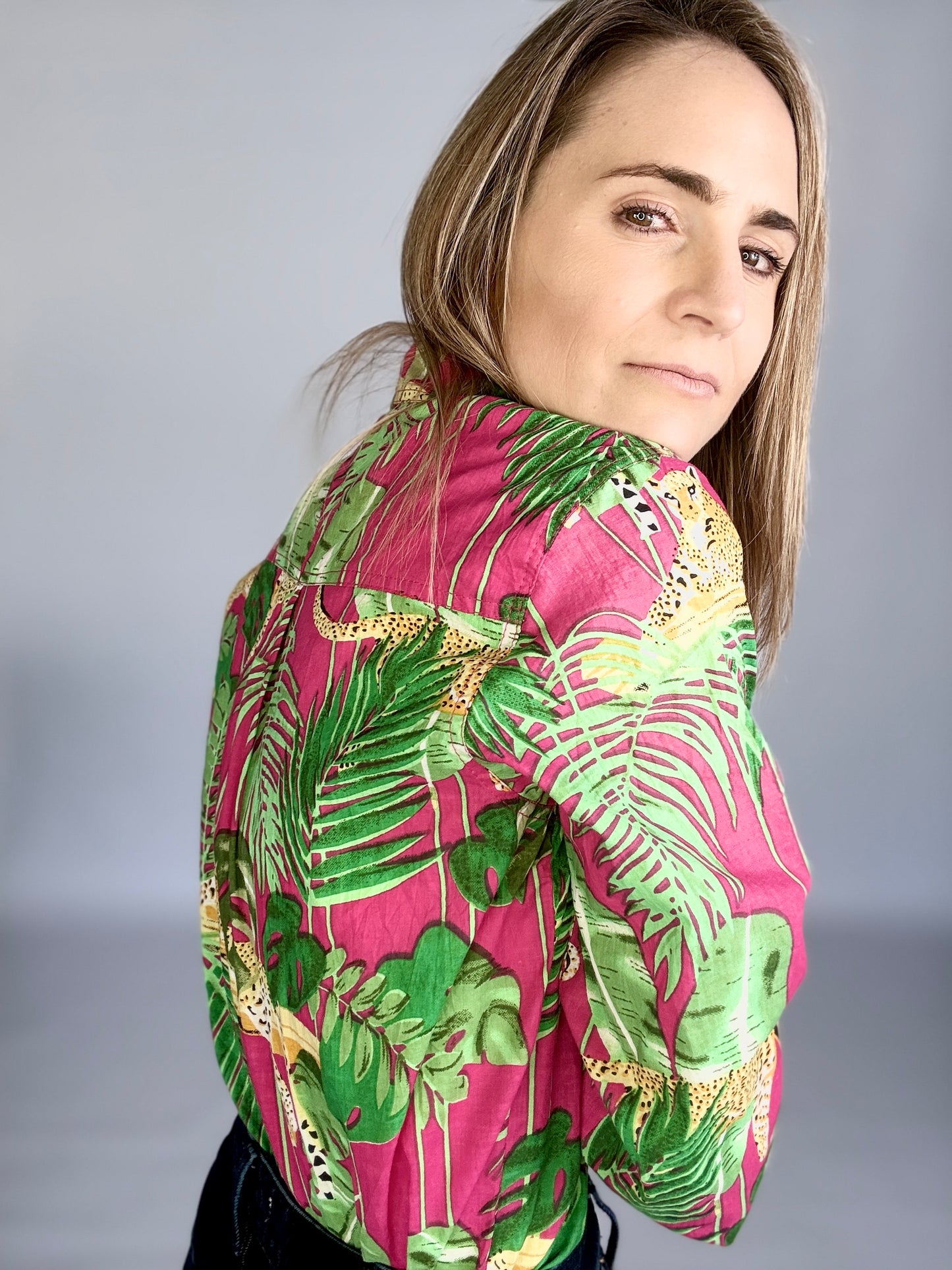 Ladies Shirt - Dark Pink Savannah