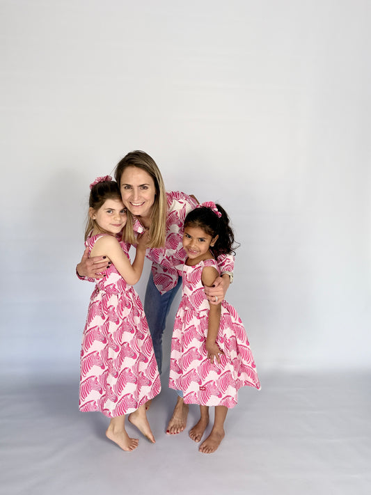 Ladies Shirt - Pink Zebra