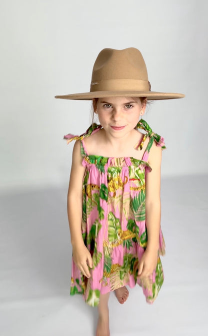 Girls Swirly Dress - Light Pink Savannah