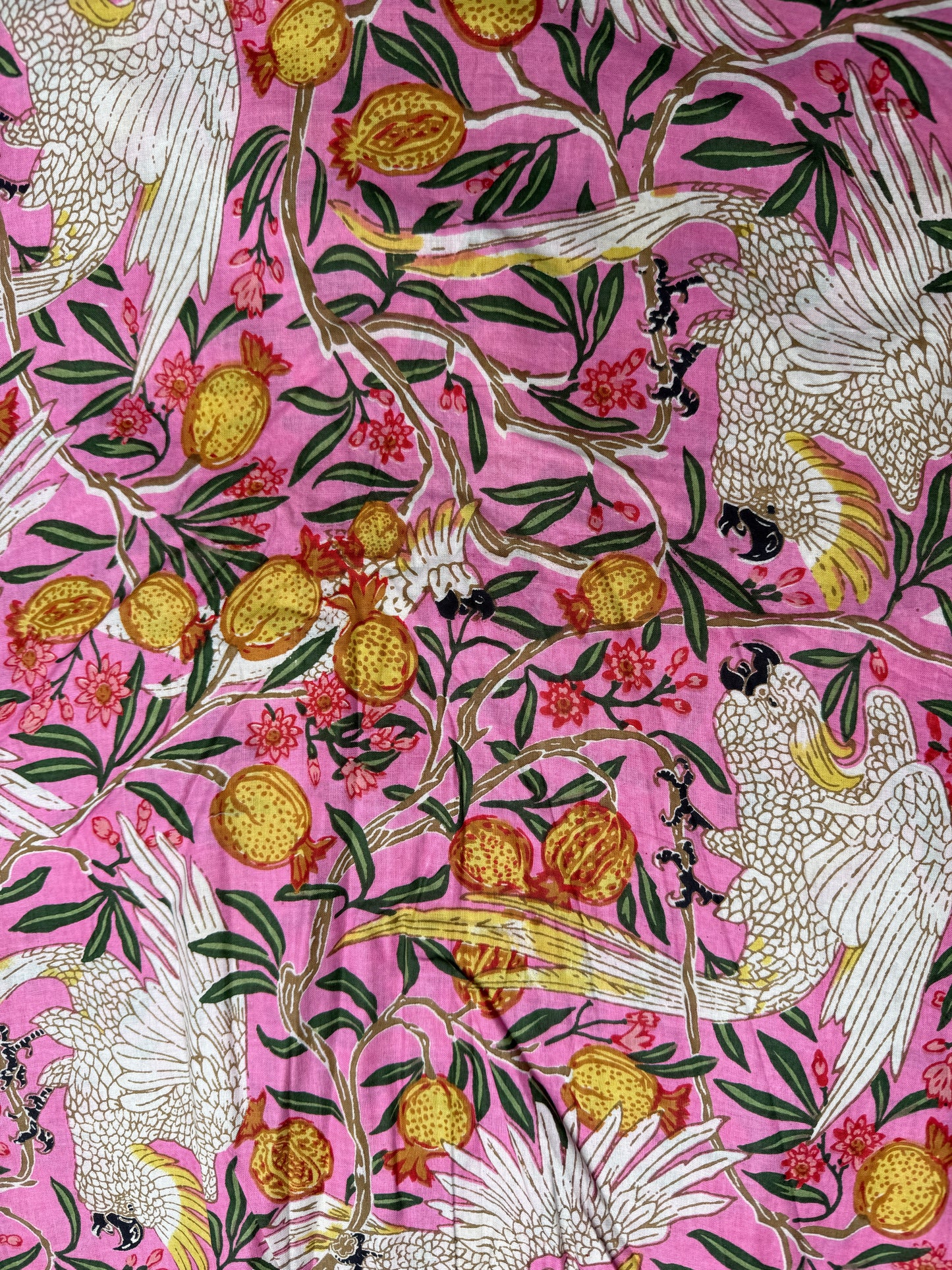 Ladies Shirt Dress - Pink Parrot