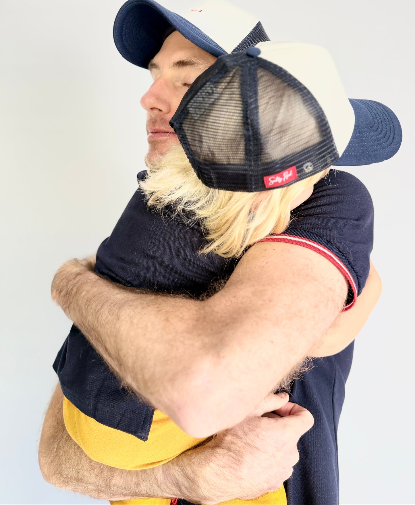 Mens Golfer - Navy - Royal Blue w Orange Leopards Insert