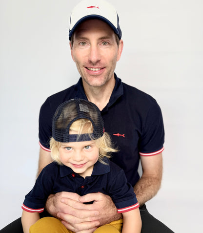 Mens Golfer - Navy - Royal Blue w Orange Leopards Insert