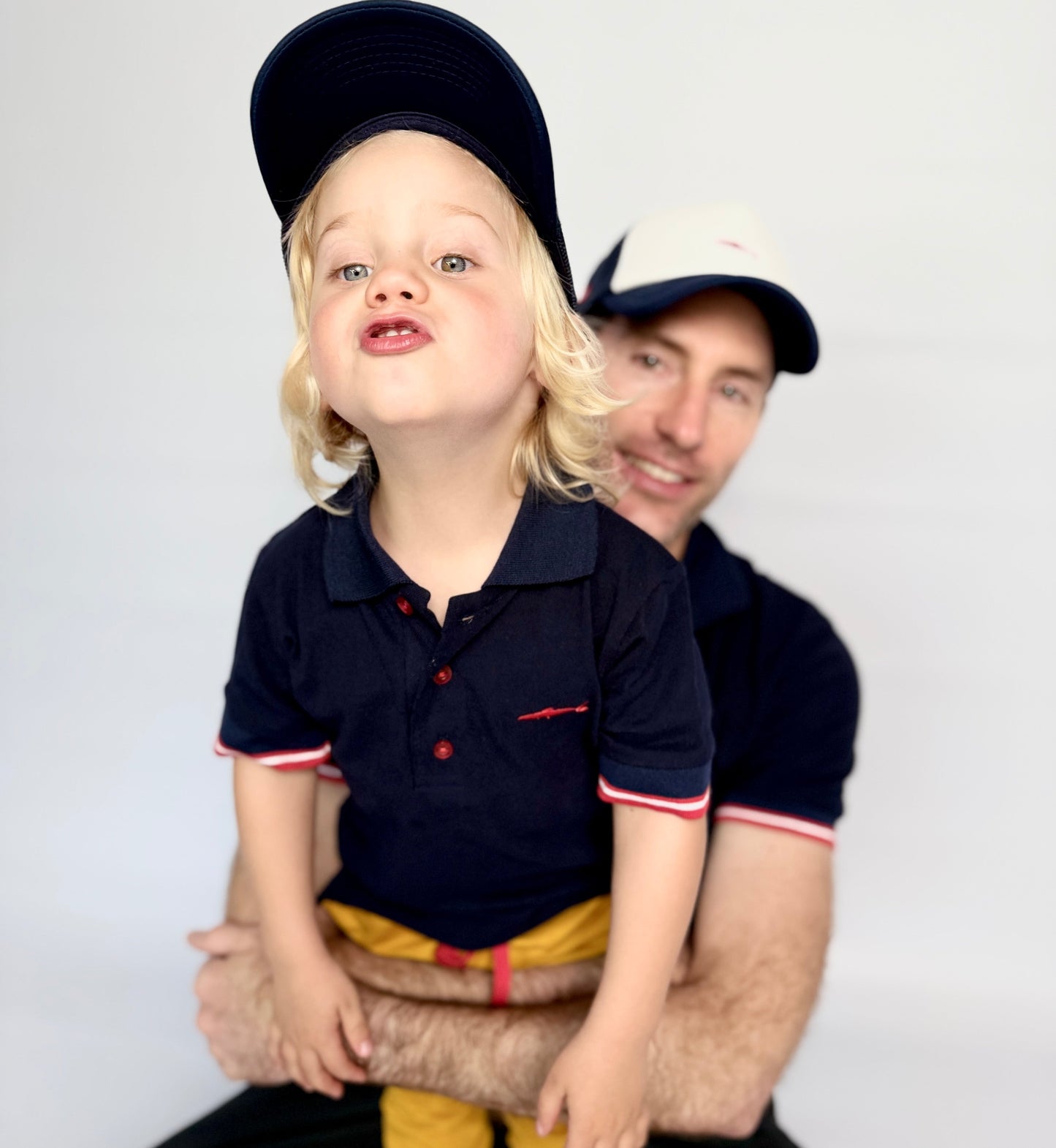 Mens Golfer - Navy - Royal Blue w Orange Leopards Insert