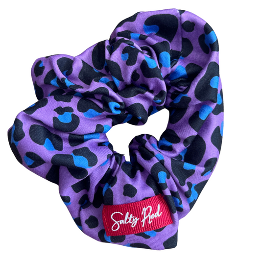 Scrunchie - Purple and Blue Animal Print