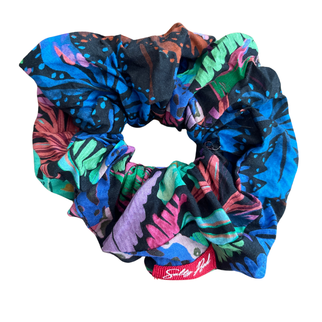 Scrunchie - Purple Tropical