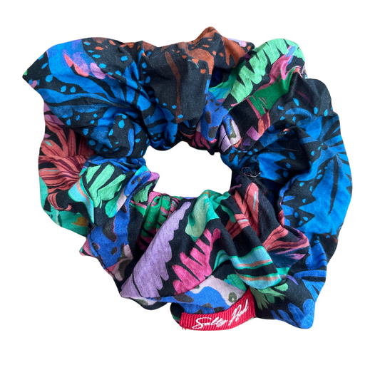 Scrunchie - Purple Tropical