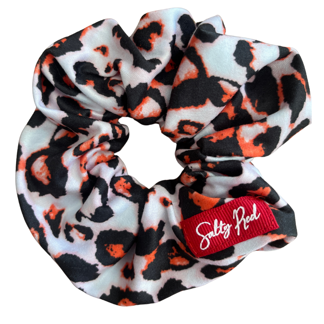 Scrunchie - Red Animal Print