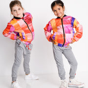 The Marlin Bomber Jacket - Bright Squares