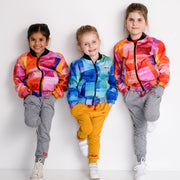 The Marlin Bomber Jacket - Bright Squares