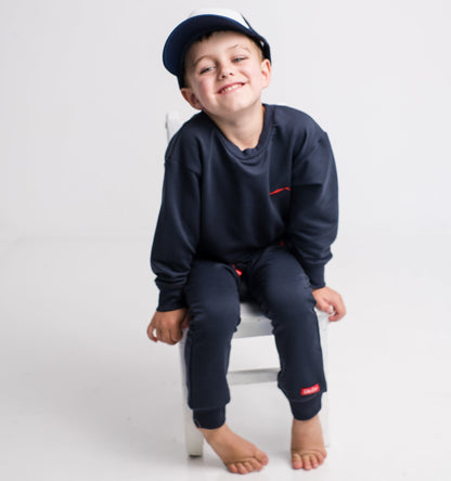 Boys Tracky Top - Navy