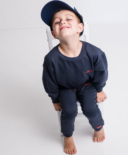 Boys Tracky Top - Navy